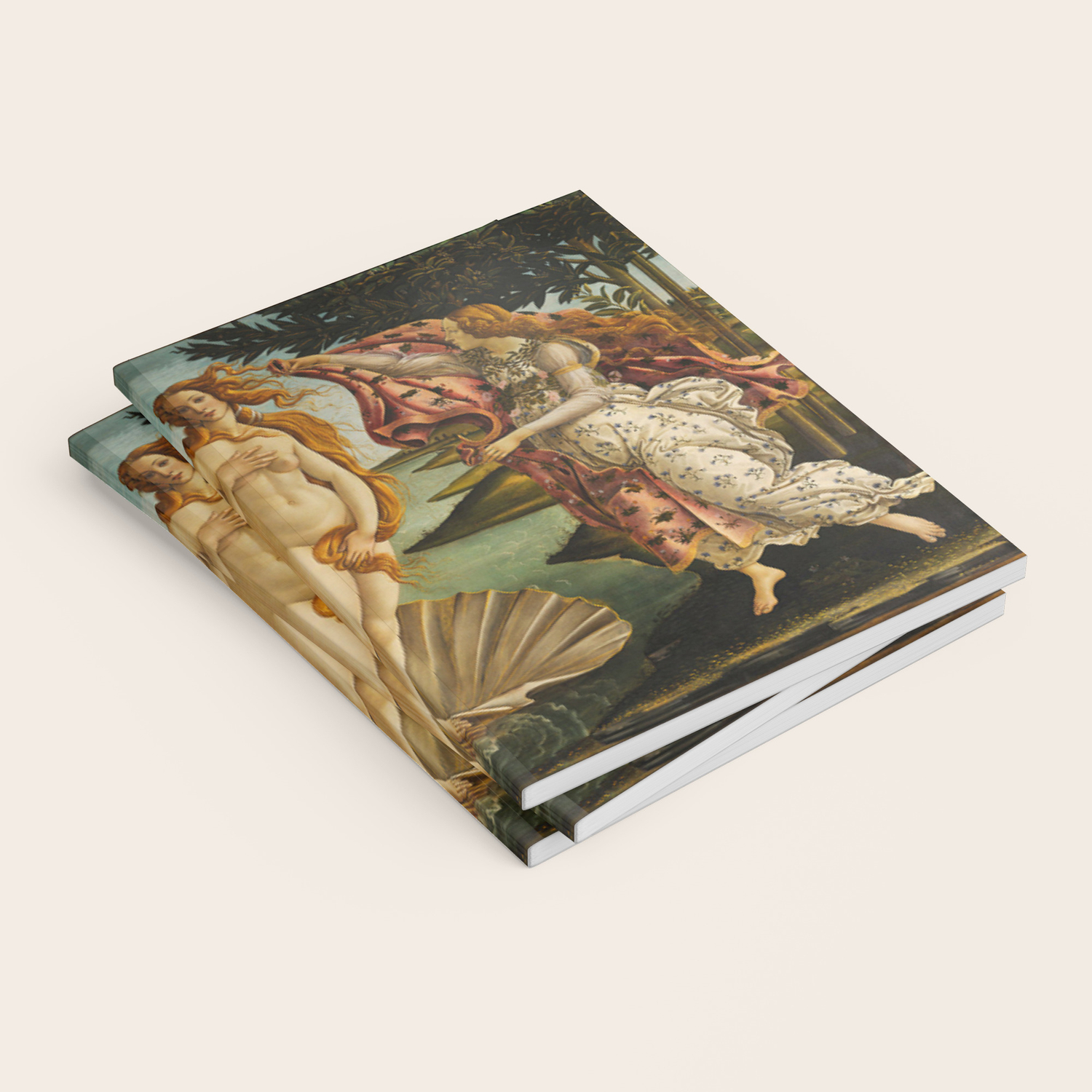 The Birth Of Venus Painting Sandro Botticelli Notebook By