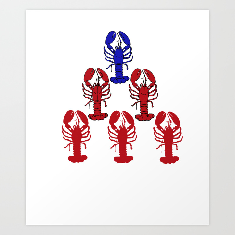 Alpha Blue Lobster Hierarchy Jordan Peterson Meme Art Print By