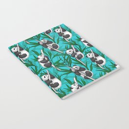 Panda cubson turquoise Notebook