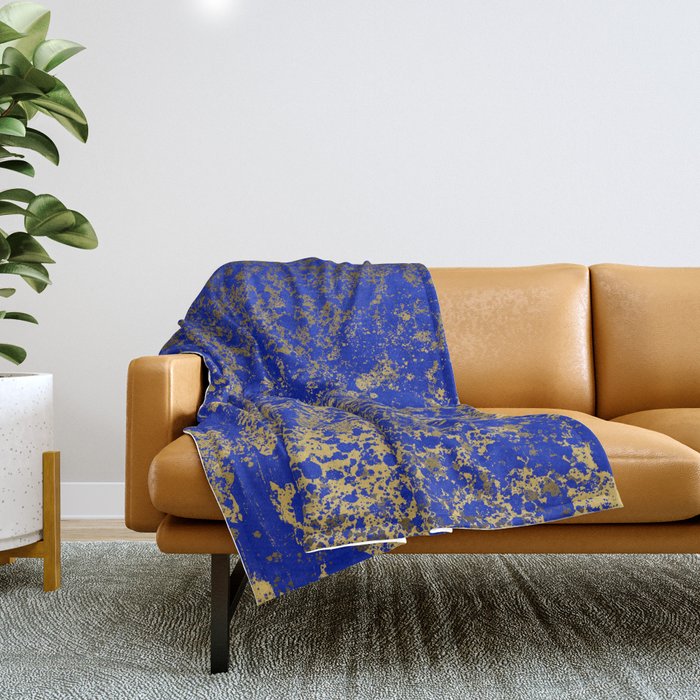 Blue and cheap gold blanket