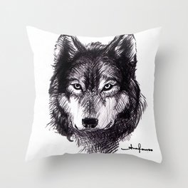 Wolf Throw Pillow