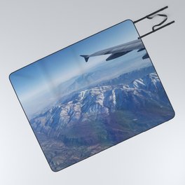 Aerial View: Mountains Picnic Blanket