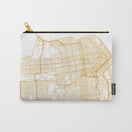 SAN FRANCISCO CALIFORNIA CITY STREET MAP ART Carry-All Pouch
