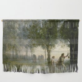 Jean-Baptiste-Camille Corot "Orpheus Leading Eurydice from the Underworld" Wall Hanging