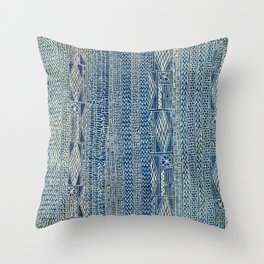 Ndop Cameroon West African Textile Print Throw Pillow