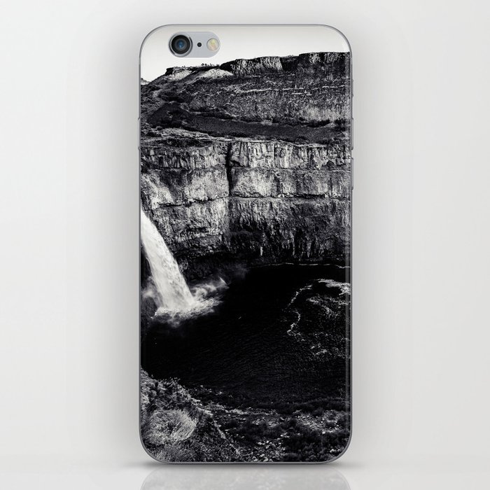 Hidden Waterfall Black and White iPhone Skin