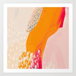 The Abstract Shape Of Spring Art Print