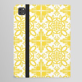 Cheerful Retro Modern Kitchen Tile Yellow iPad Folio Case