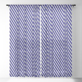 [ Thumbnail: Light Yellow and Blue Colored Stripes Pattern Sheer Curtain ]