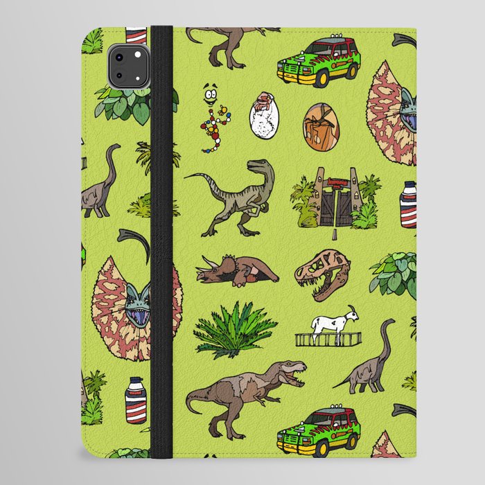 Jurassic pattern lighter iPad Folio Case