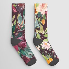 Fall Floral Socks