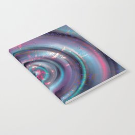 Color Sound-1 (blue pink metal abstract) Notebook