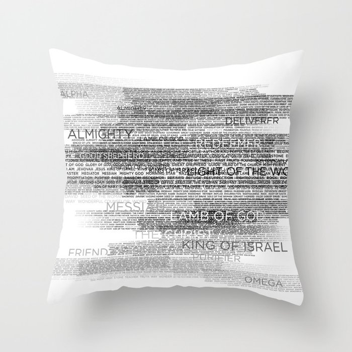 Names Of God Throw Pillow By Dallasdrotz Society6