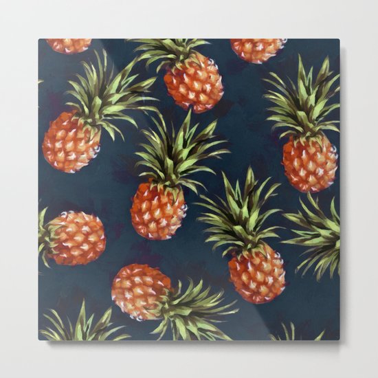 Pineapples Metal Print