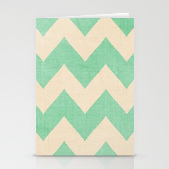 Malibu - Chevron Stationery Cards