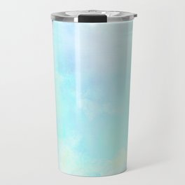 Pastel turquoise blue green Travel Mug
