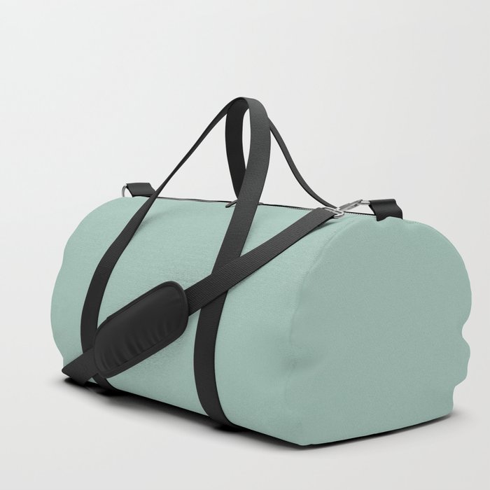 Pastel Aqua Blue Green Solid Color Hue Shade - Patternless Duffle Bag
