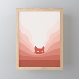 Cat Landscape 78 Framed Mini Art Print