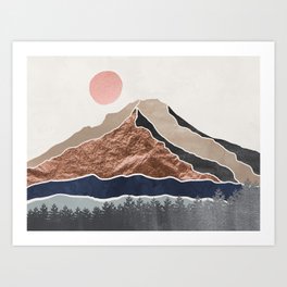Abstract Mountains Art Prints For Any Decor Style Society6