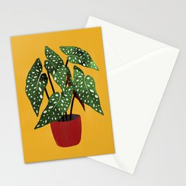 Begonia maculata pot watercolor Stationery Card