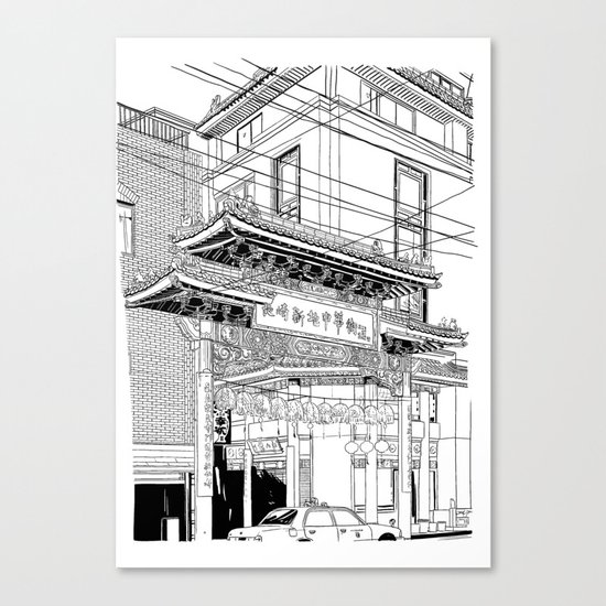 Nagasaki - China Town Canvas Print