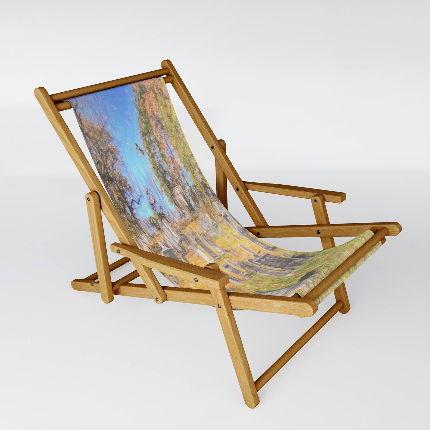 Sleepy Hollow Cemetery Sketch Sling Chair By David Pyatt Society6