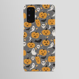 Pumpkin Party in Gray Android Case