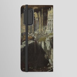 Roman ruins vintage painting Android Wallet Case