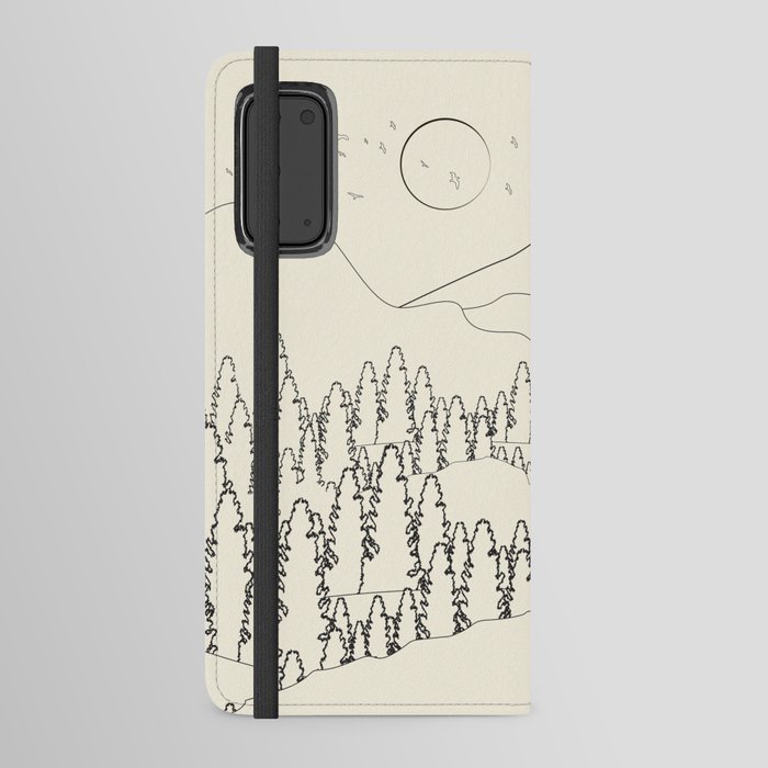 Line Wild Landscape 6 Android Wallet Case