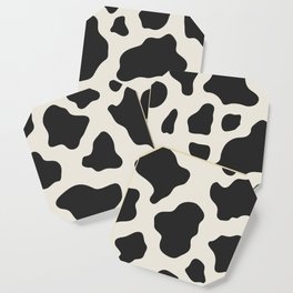 Cow Print Khaki Black Coaster