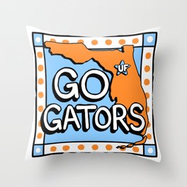 Go Gators Throw Pillow