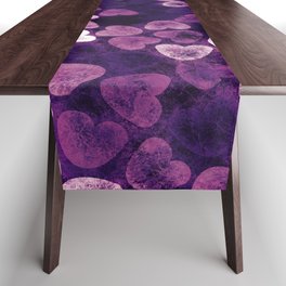 Abstract Lovely Hearts Table Runner