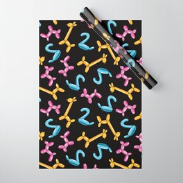 Balloon Animals Retro Repeating Pattern  Wrapping Paper