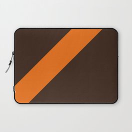 Brown & Orange Retro Stripe Laptop Sleeve