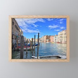 Venice canal Framed Mini Art Print
