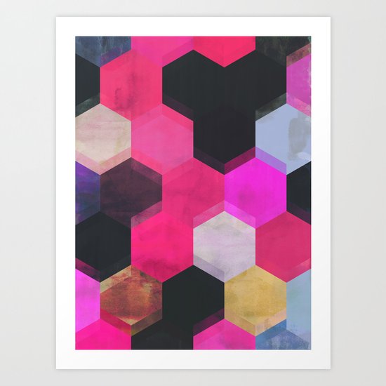 colour + pattern 13 Art Print