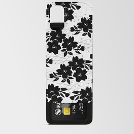 Monotone black and white Japanese Sakura Branch pattern Android Card Case