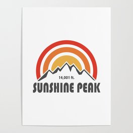 Sunshine Peak Colorado Poster