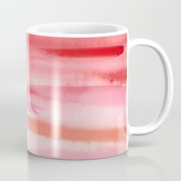 Cherry Stripes Abstract Watercolor Coffee Mug