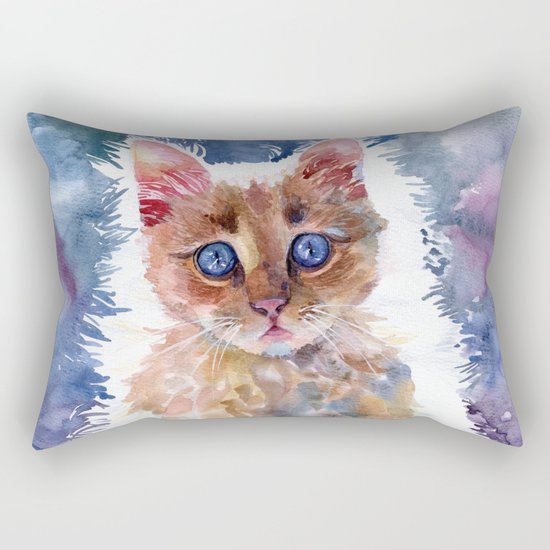 Red kitten Rectangular Pillow