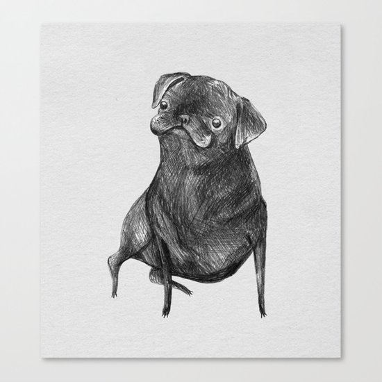 Le Carlin Noir Canvas Print