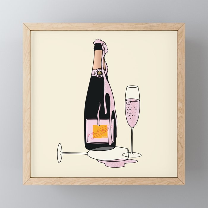 Fancy Champagne Framed Mini Art Print