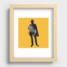 Pixel pretend to be Clint Recessed Framed Print
