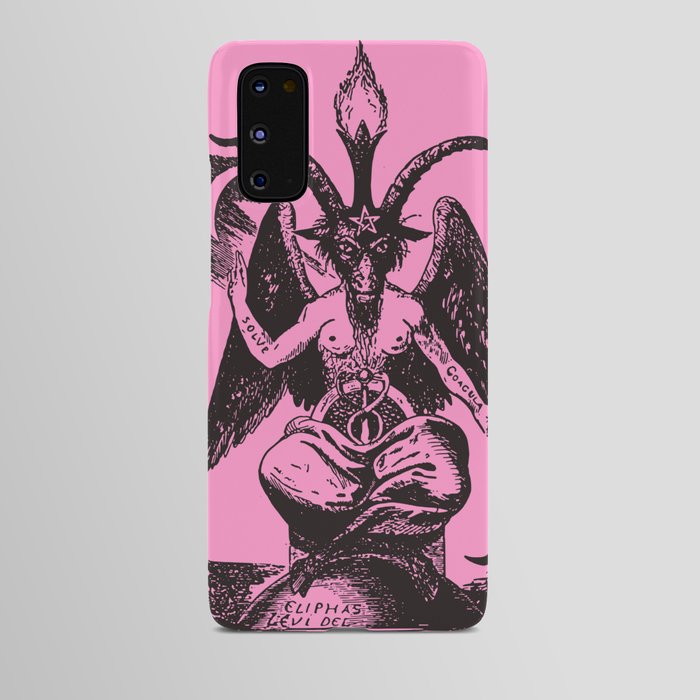 Black and Pink Baphomet Android Case