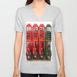 Buses - they all come together ! V Neck T Shirt