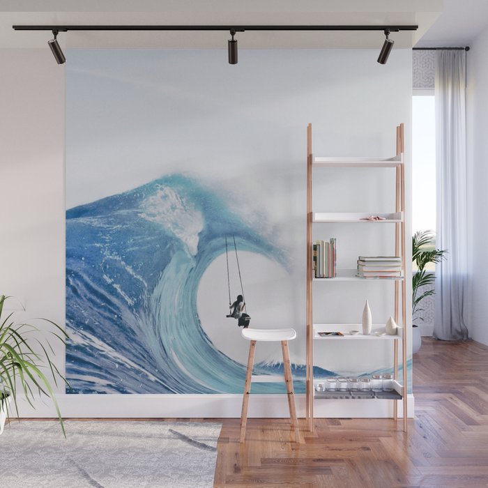 The Great Wave Wall Mural