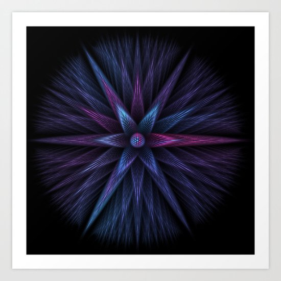 Beauty Blue Art Print