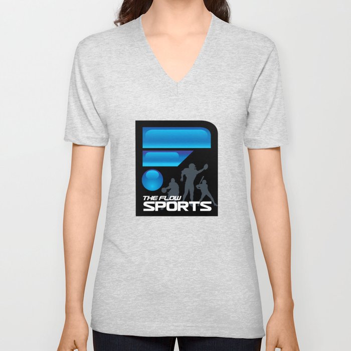 The Flow Sports Radio V Neck T Shirt