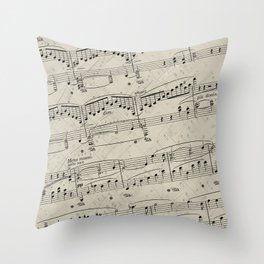 I Love Piano Music Throw Pillow