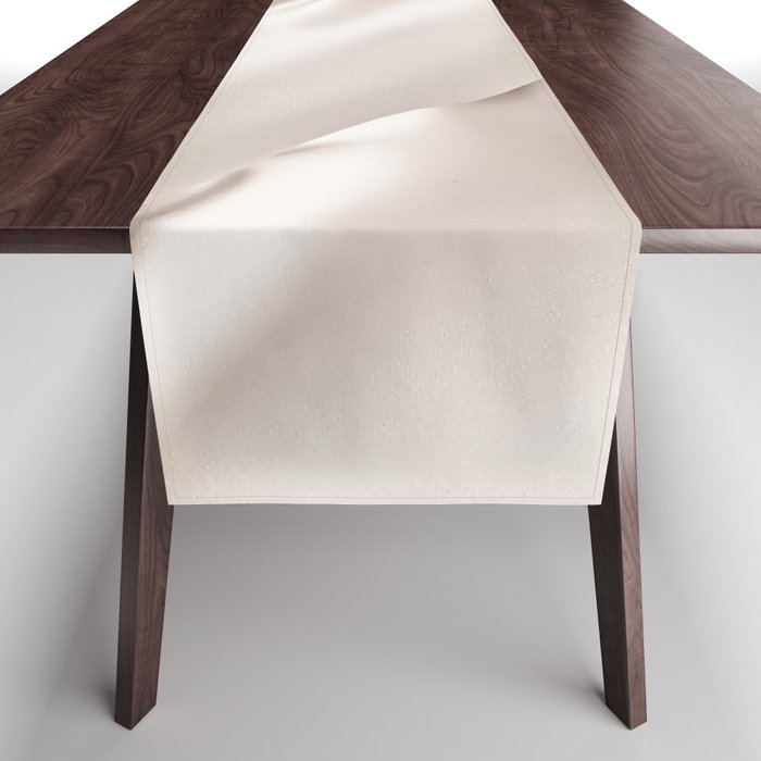 Beige Silk Texture Table Runner